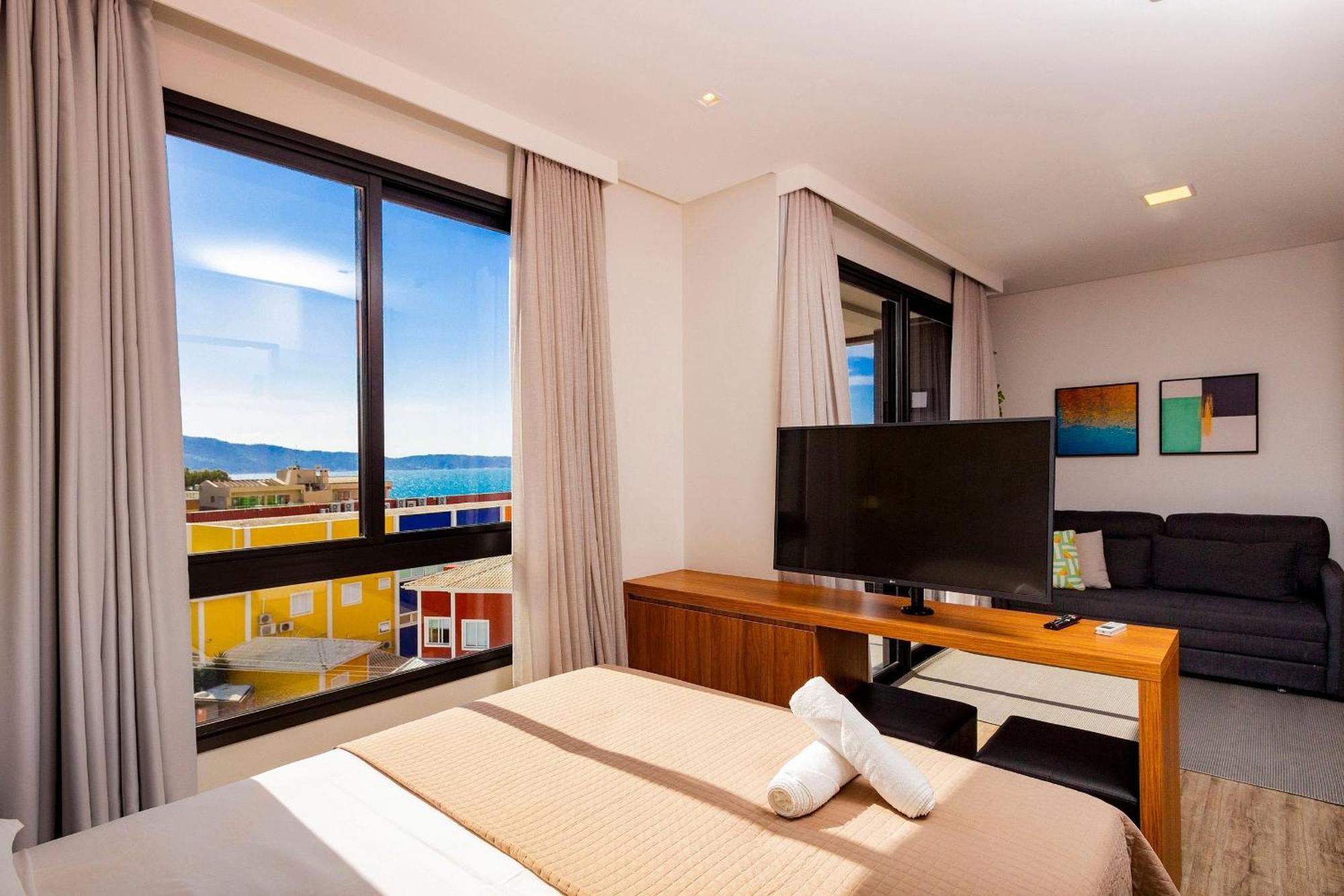 Aion Suites 302 - Lindo Apartamento Com Vista Para O Mar, A 60M Da Praia De Bombinhas, Com Piscina E Academia No Rooftop. Экстерьер фото